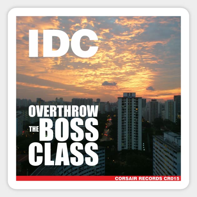 Album Sleeve Art For The Debut by IDC Sticker by AdventuresNoise